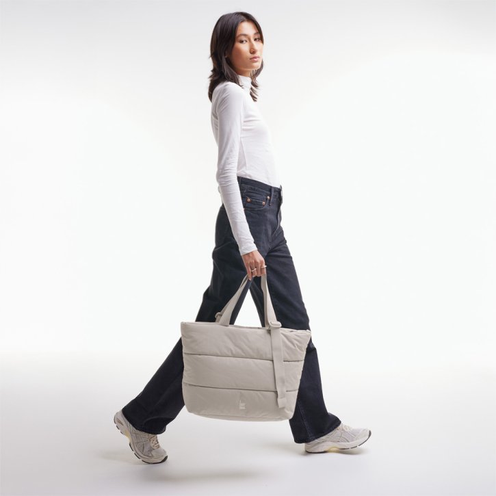 GOTBAG. Puffer Tote Bag monochrome scallop