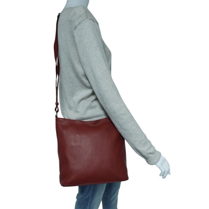 PAVINI Damentasche Leder rot