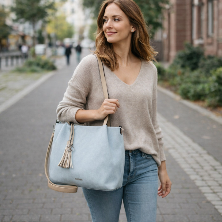 Emily & Noah E&N Elke Shopper M lightsky