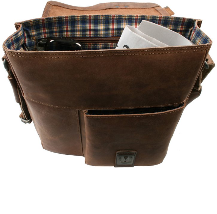  DEXTER Schultertasche vintage tan