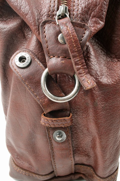 Spikes & Sparrow Große Henkeltasche brandy