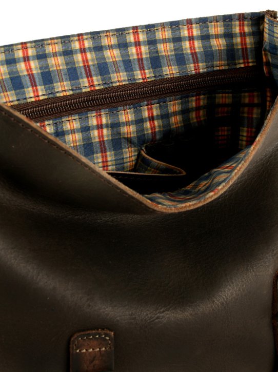 LUCKY LOOSER Schultertasche coffee