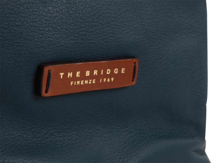 the bridge Rucksack Feinleder blau