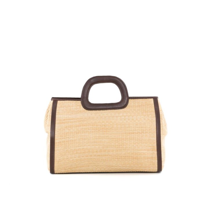 Gianni Conti Tasche Leder/Bast paglia