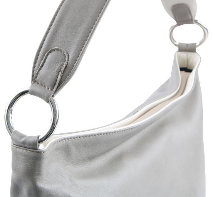 Augenthaler & Heberer MERIVA Schultertasche cemento/avorio