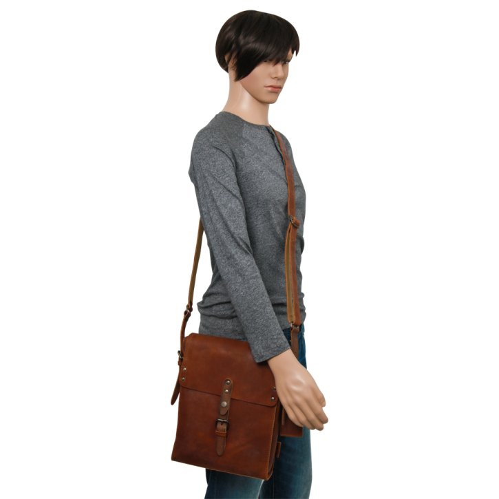  TYLER Postbag M vintage tan