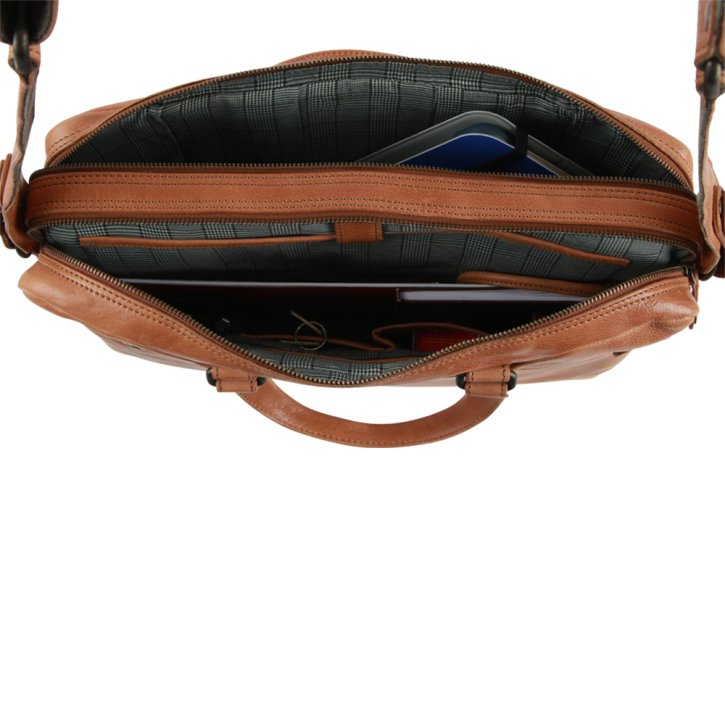  DORIAN Laptoptasche cognac