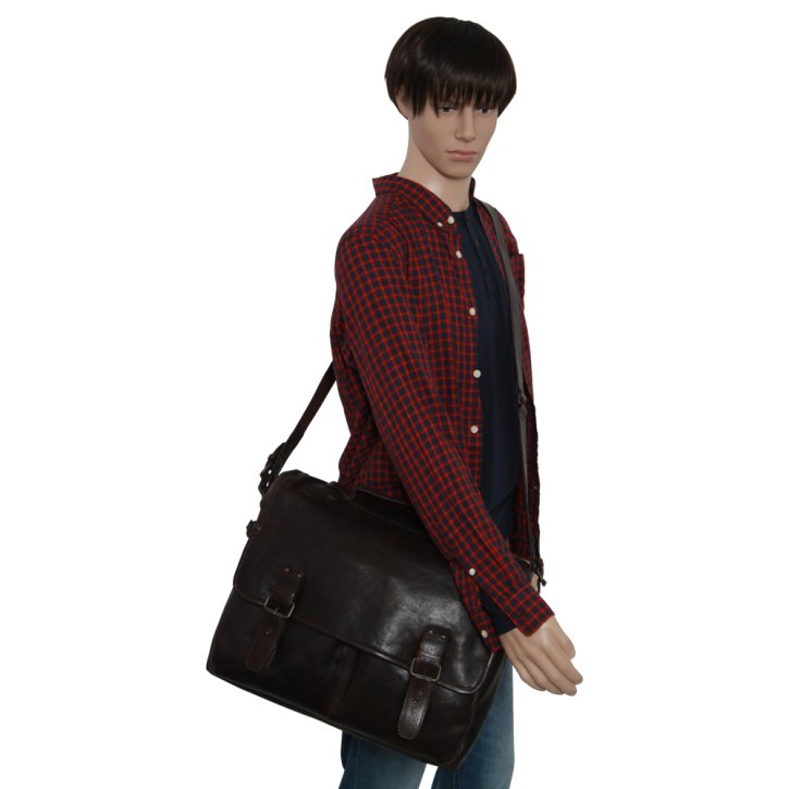  DELMORE Aktentasche dark cigar