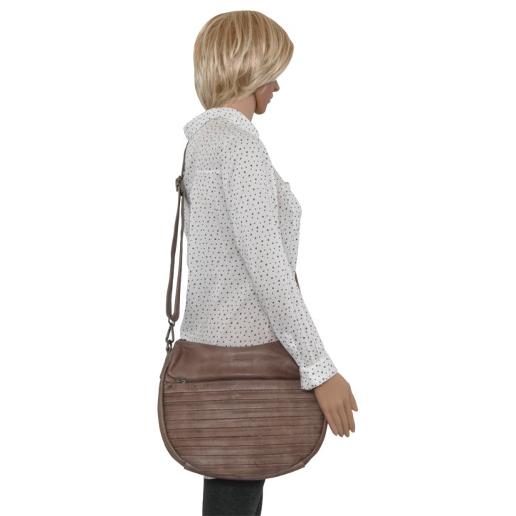 FredsBruder HERZBLATT Schultertasche light grey