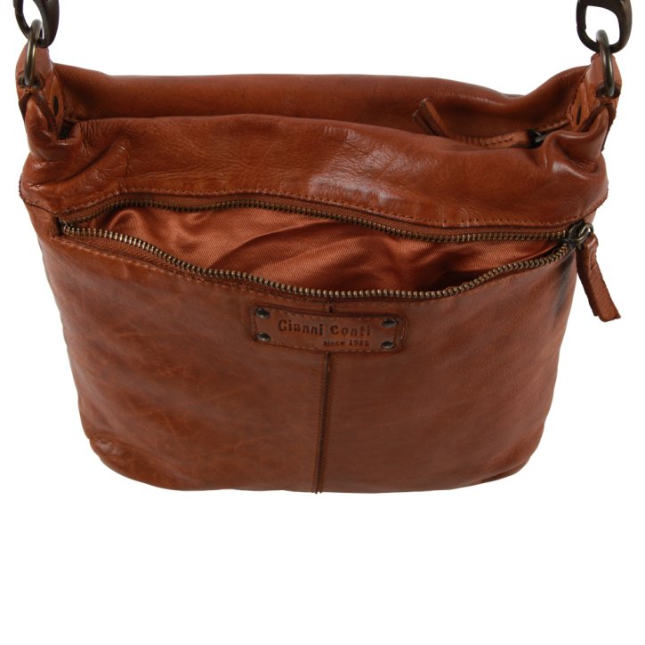 Gianni Conti Schultertasche cognac