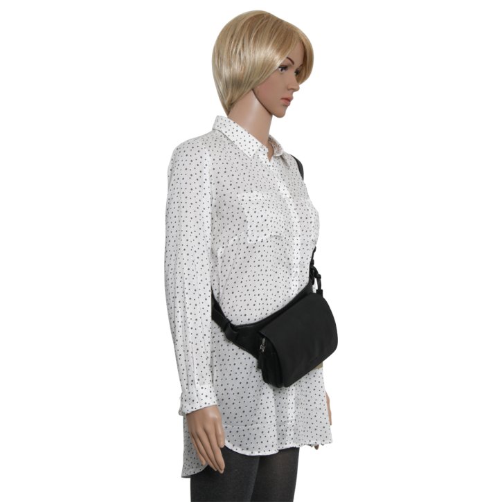 Gianni Conti Gürteltasche nero Leder