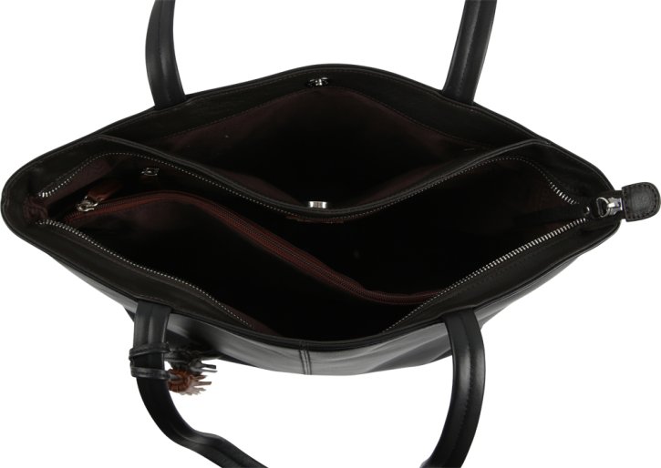 Picard  POMPOM Shopper schwarz