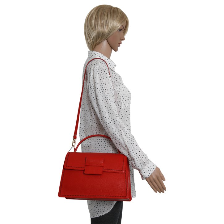 PLINIO VISONA CALIFORNIA Schultertasche lacca red