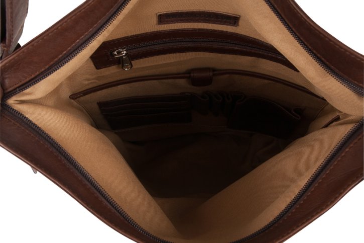 Saccoo Antonio Schultertasche brown