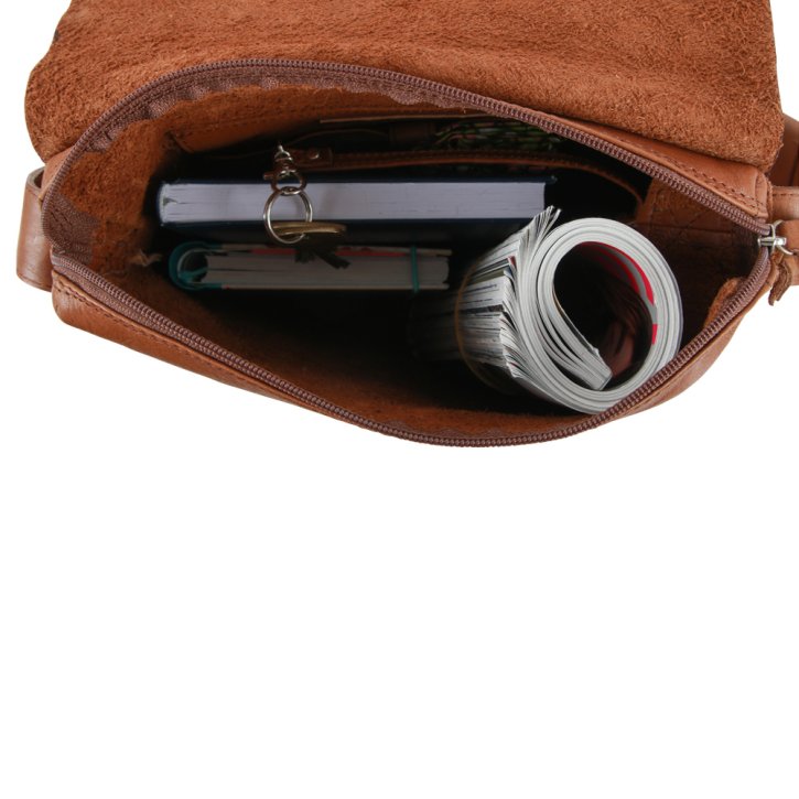 Saccoo Santos M Schultertasche cognac