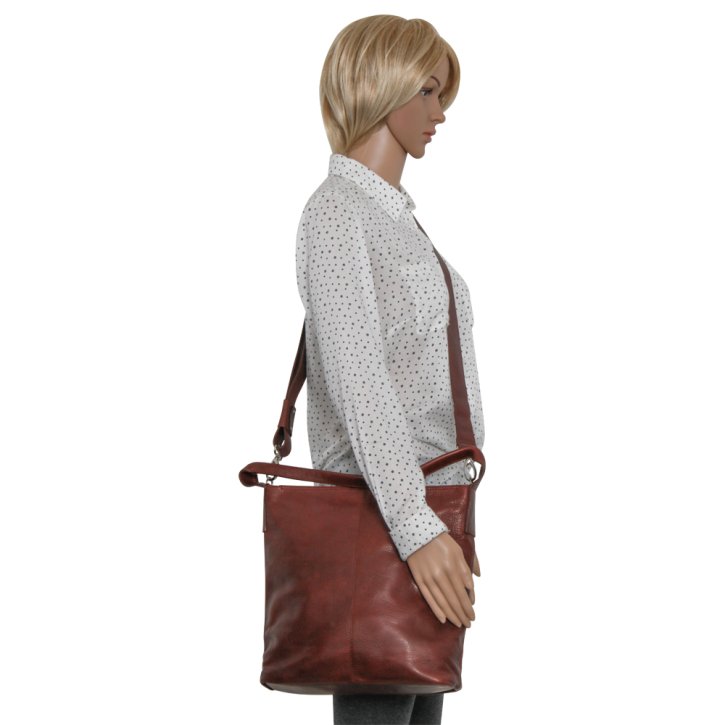 Saccoo ALOTA M Schultertasche choco