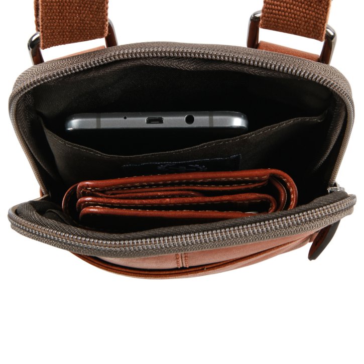 Strellson blackwall Umhängetasche cognac