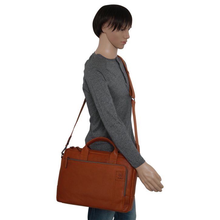 Strellson hyde park Laptoptasche cognac