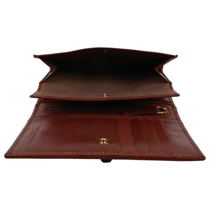 the bridge Damenbörse Rindleder braun