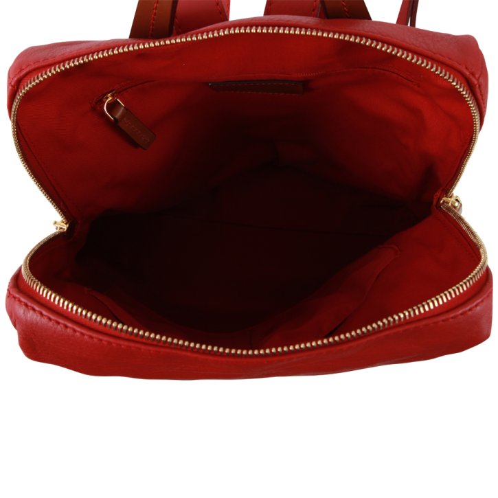 the bridge Rucksack Feinleder kaminrot