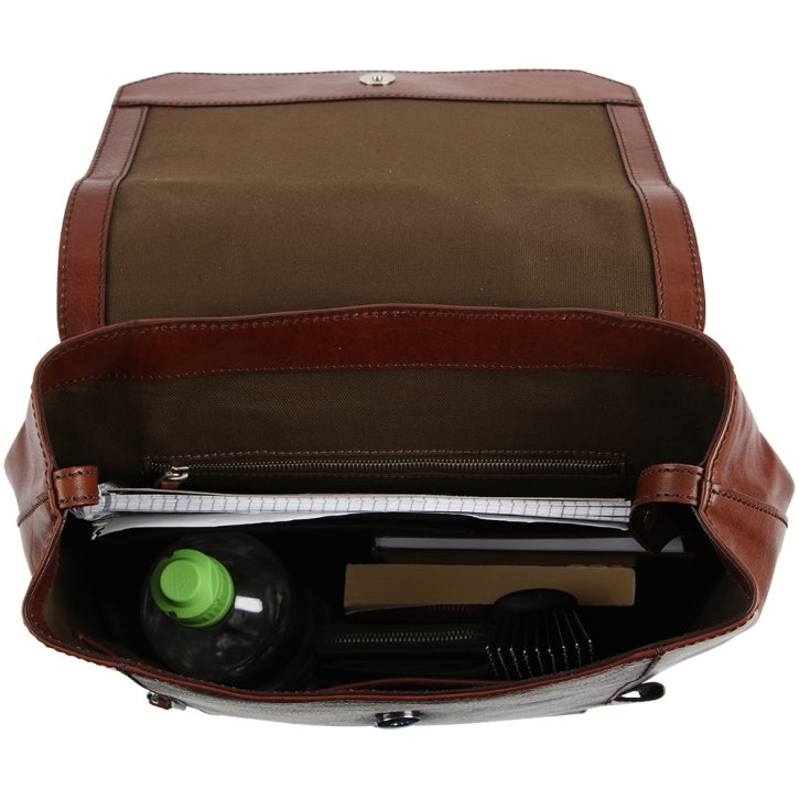 the bridge Rucksack Rindleder marrone palladio