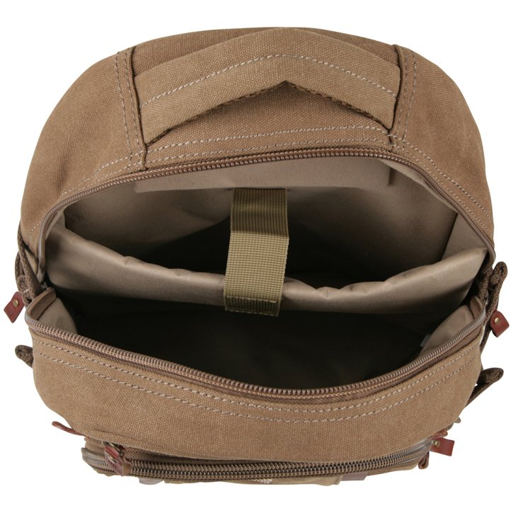 Troop London Backpack L Canvas brown
