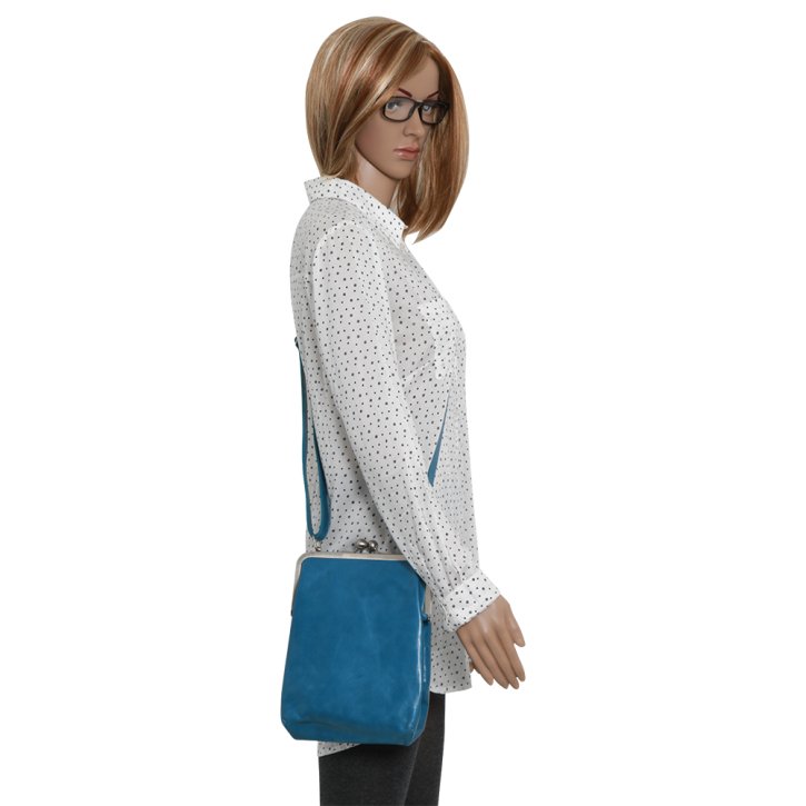 VOLKER LANG LOLA Handtasche vintage azzurro