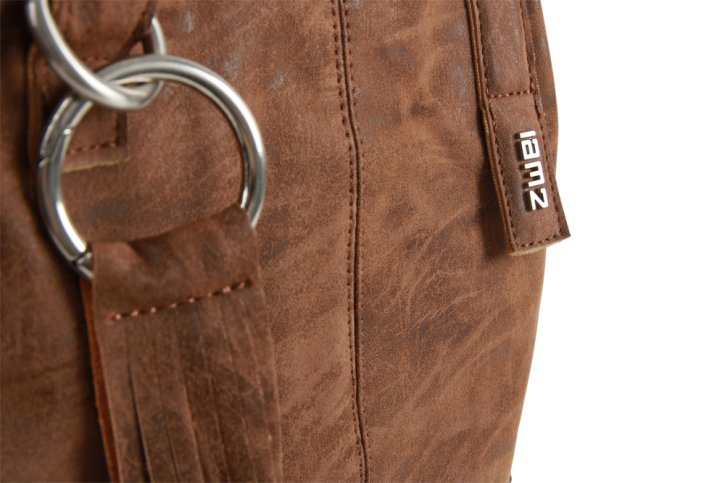 ZWEI Conny 12 Schultertasche kamel