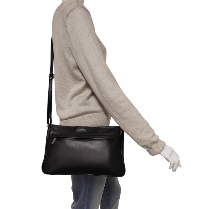 PAVINI Damentasche Leder schwarz