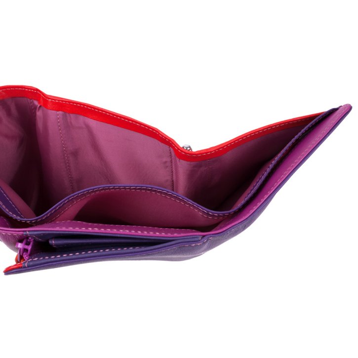 mywalit Medium Tri-fold Outer Zip Damenbörse Sangria Multi