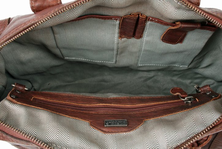 Spikes & Sparrow Große Henkeltasche brandy