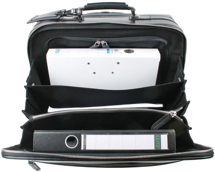 the bridge Pilotenkoffer Reisetrolley für Business schwarz
