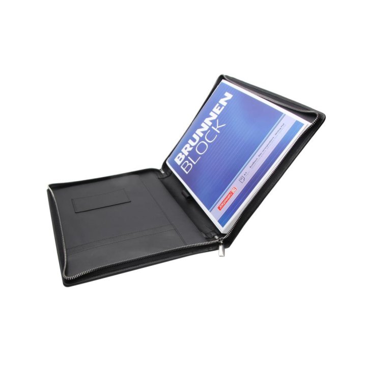 ESQUIRE Schreibmappe mit umlfd. RV A4 black