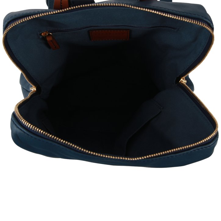 the bridge Rucksack Feinleder blau