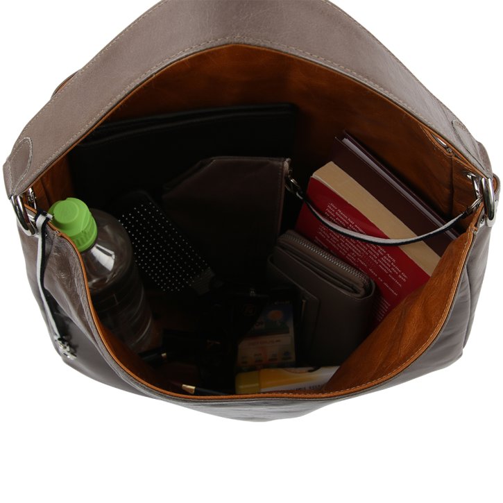 Augenthaler & Heberer ALEKTO Wendetasche taupe/cuoio