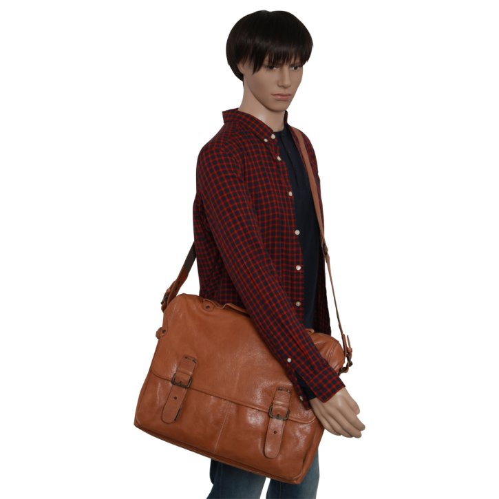  DELMORE Aktentasche cognac