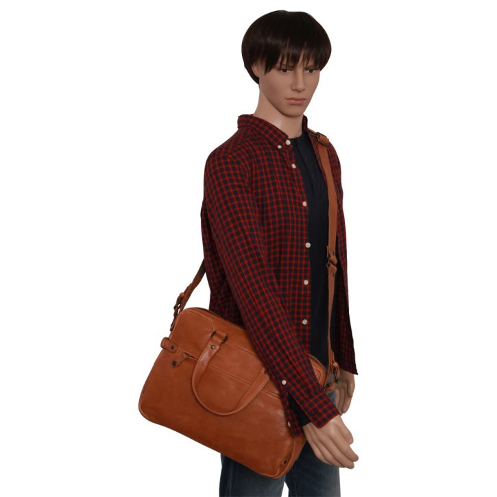 Aunts & Uncles EARL Laptoptasche cognac