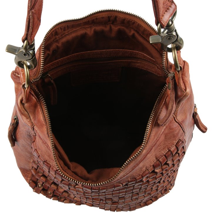 DEPECHE Schultertasche cognac