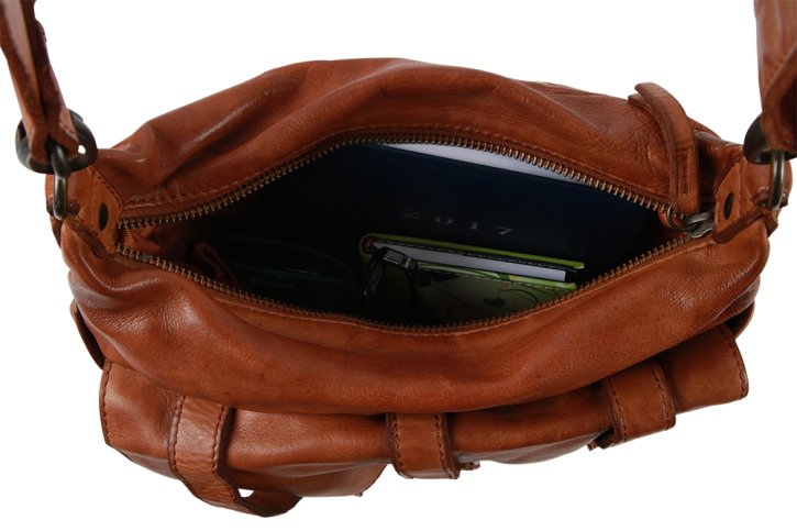 Gianni Conti Schultertasche cognac