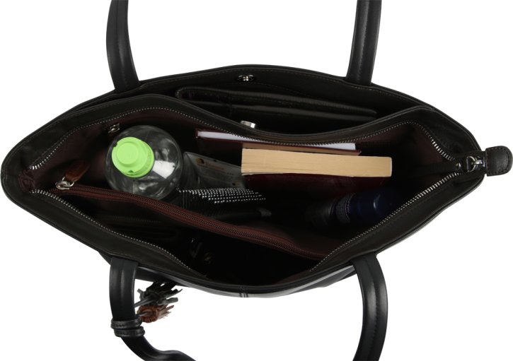 Picard  POMPOM Shopper schwarz