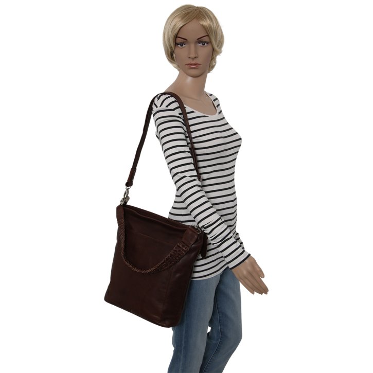 Saccoo Saladas Schultertasche brown