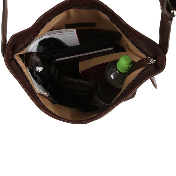 Saccoo Antonio L  Schultertasche brown