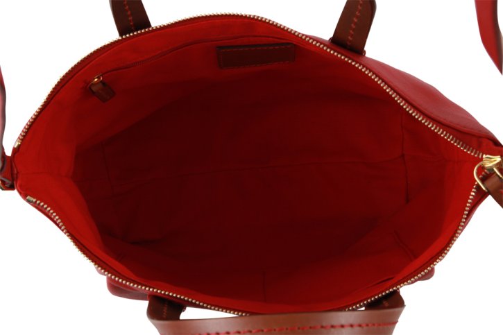 the bridge Shopper Feinleder kaminrot