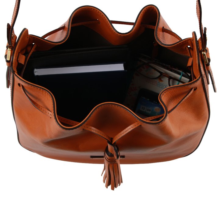 the bridge Damentasche cognac