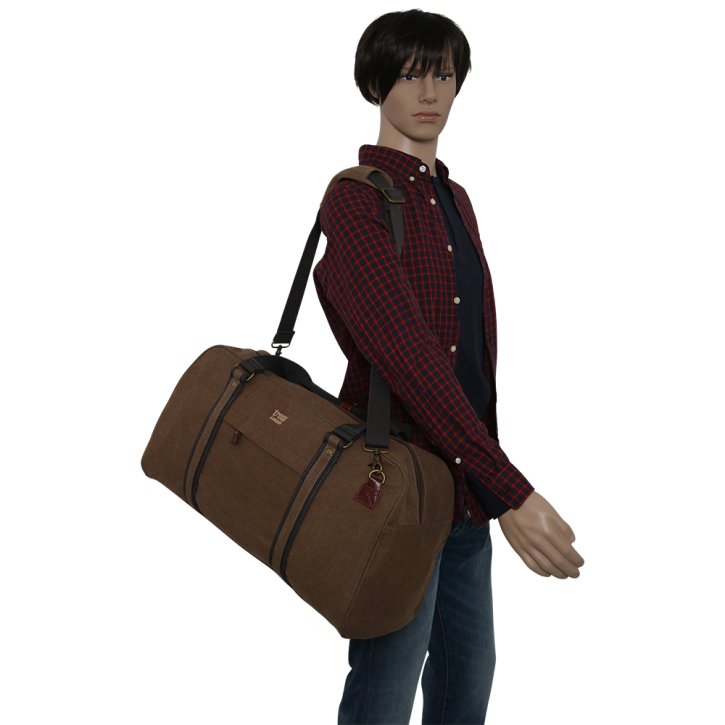 Troop London Duffle Bag  Canvas brown