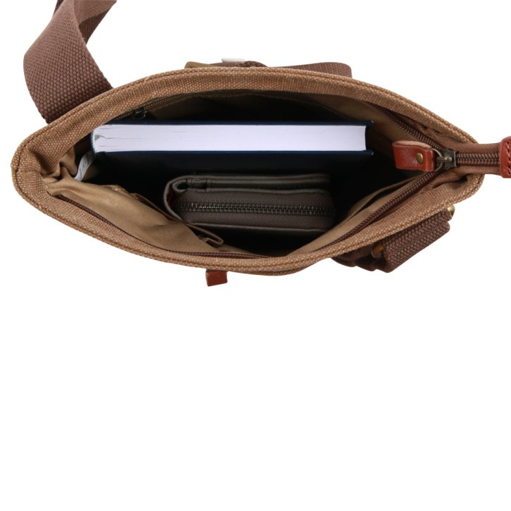 Troop London Across Body Bag Canvas brown