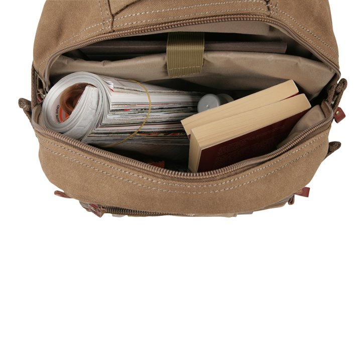 Troop London Backpack L Canvas brown