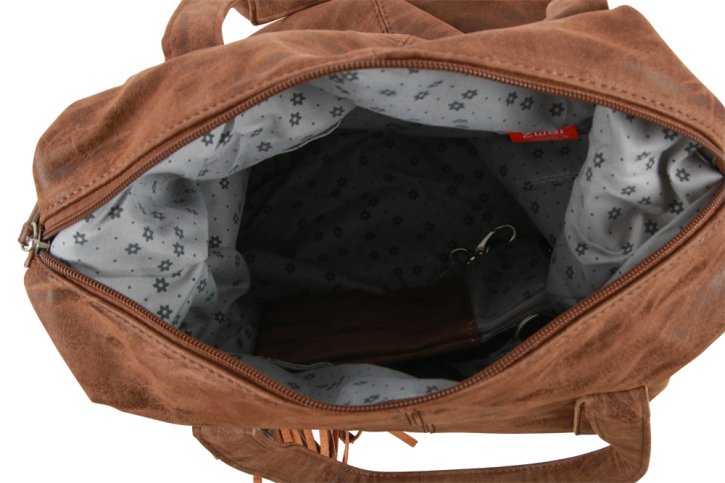 ZWEI Conny 12 Schultertasche kamel