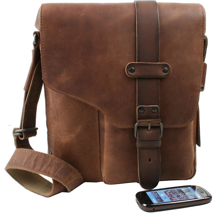  DEXTER Schultertasche vintage tan