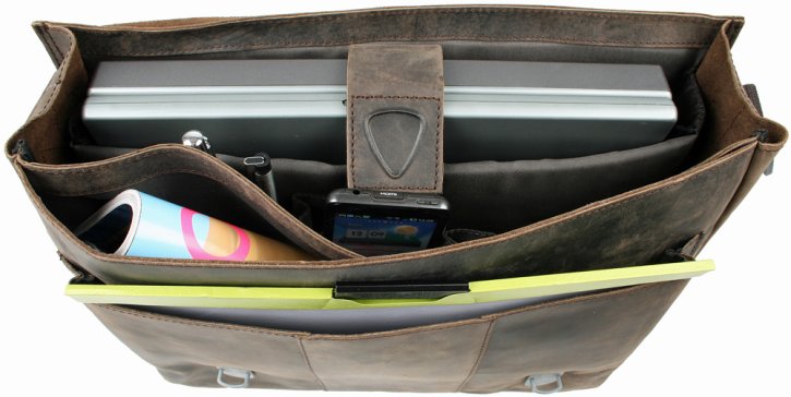 Strellson Business Bag mit Laptopfach dark brown